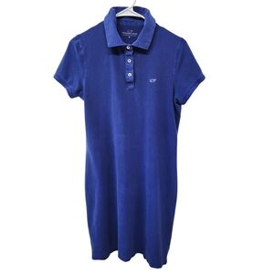 Vineyard‎ Vines Blue Midi Polo Dress Size Medium (FLAWED)T1